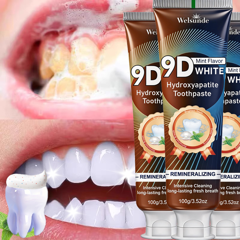 Remineralizing Toothpaste - 9D WHITE Nane Aromalı Hidroksiapatit Remineralizasyonlu