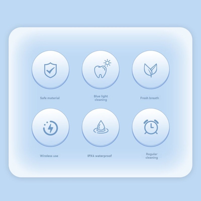 Teeth Whitening Gum - Yetişkinler İçin Y59A U Şekilli Elektrikli