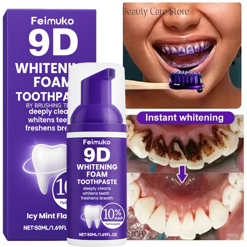 Teeth Whitening Natural - 9D Mor Diş Beyazlatıcı Diş Macunu