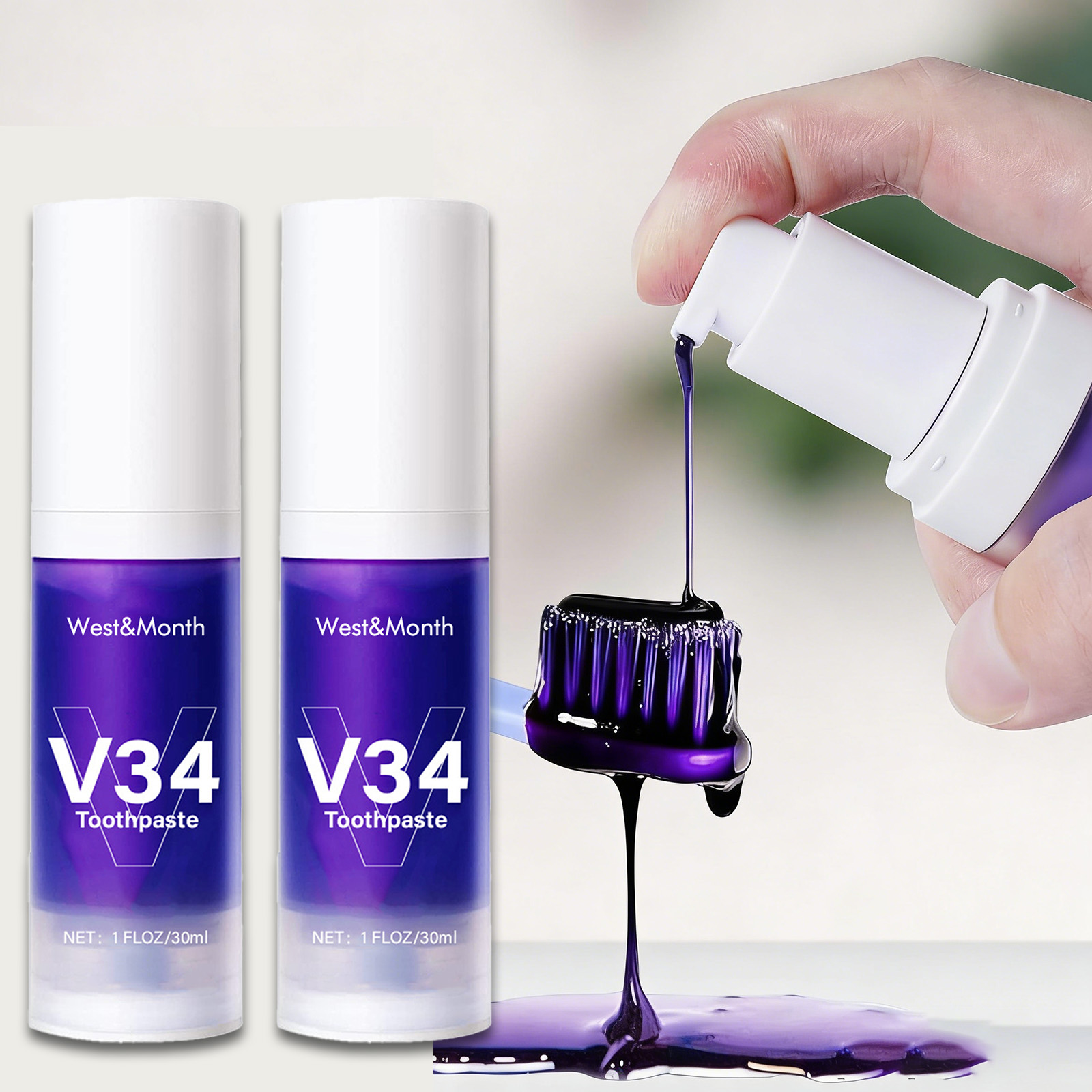 Remineralizing Toothpaste - V34 Diş Beyazlatıcı Diş Macunu 30ml