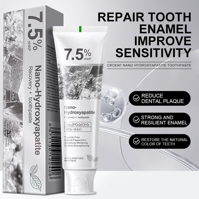 Remineralizing Toothpaste - 1/3 adet %7,5 Hidroksifosfat Gri Taş