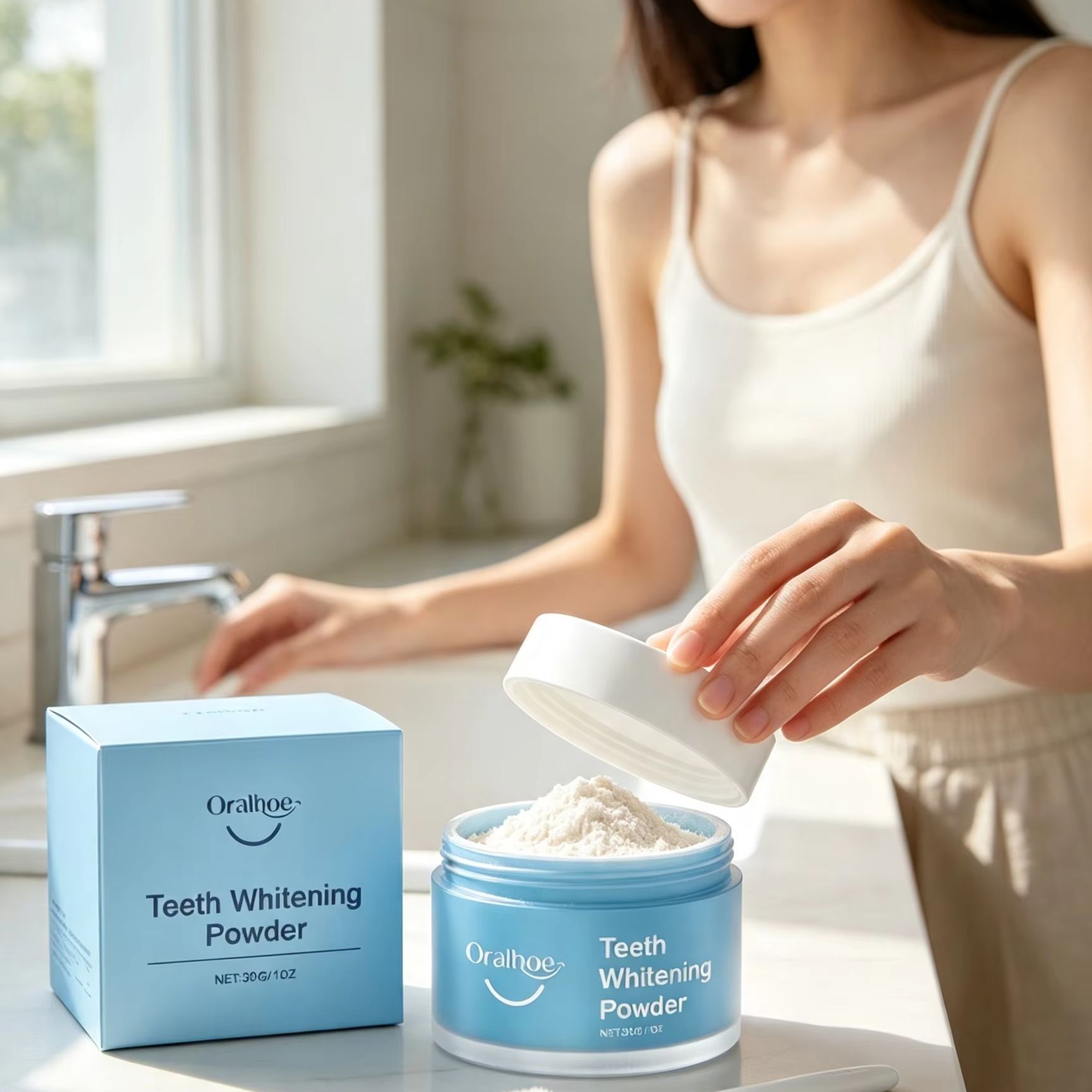 Oralhoe Diş Tozu, Dişleri Fırç - Teeth Whitening Zimba incelemesi ve fiyatı